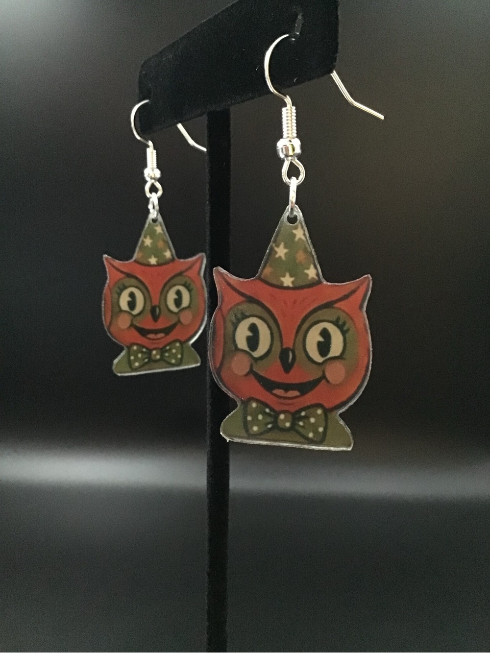 Retro Owl Earrings